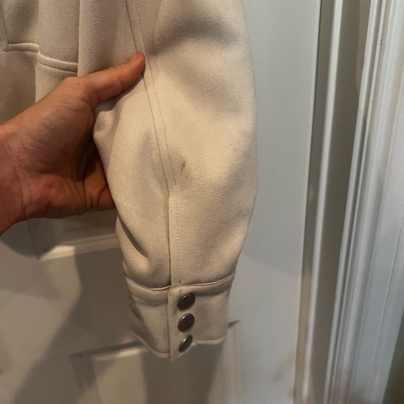 Fate suede jacket in cream - Picture 4 of 6